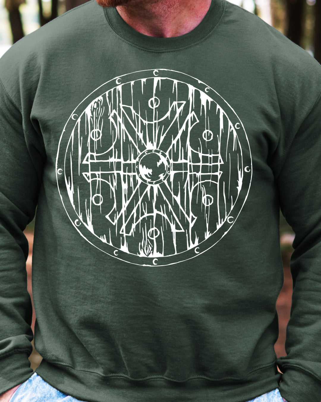 Symbol Peruna Tarcza — Zielony butelkowy