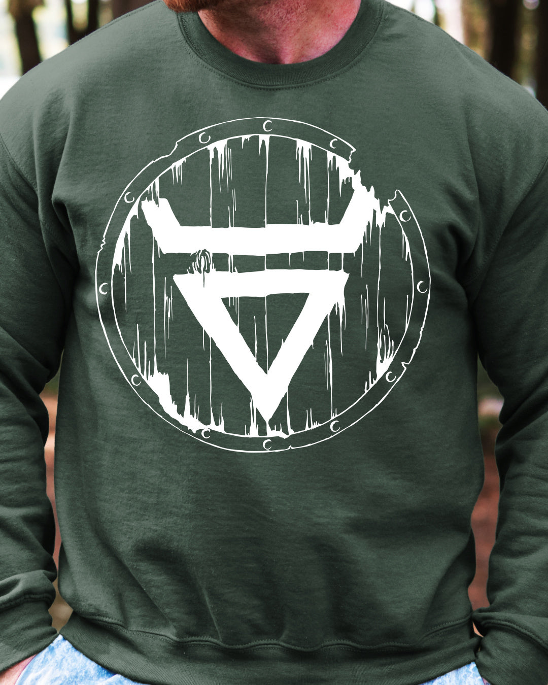 Symbol Welesa Tarcza — Zielony butelkowy