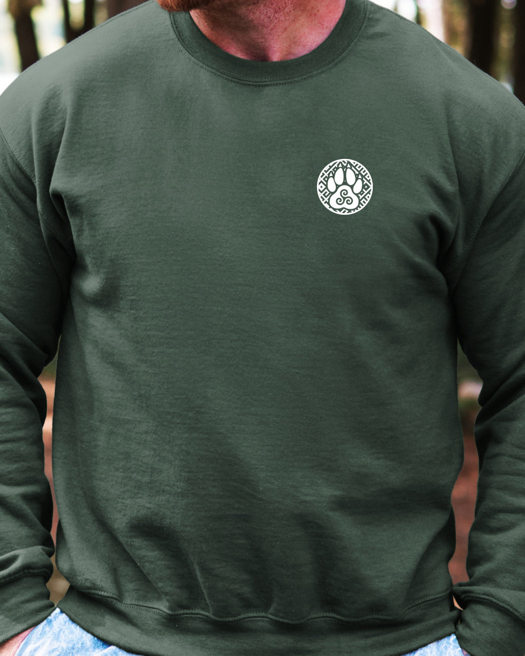 Triskelion Łapa — Zielony butelkowy