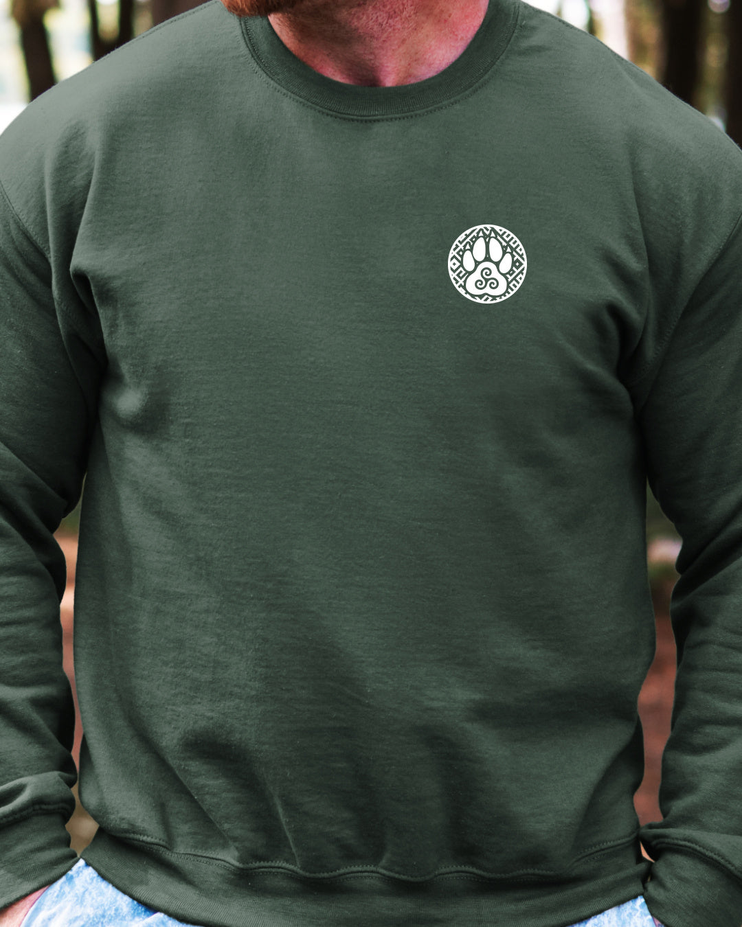 Triskelion Łapa — Zielony butelkowy