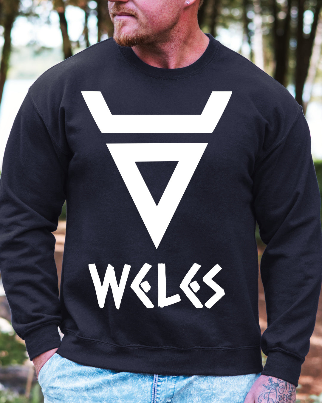Weles Symbol — Granatowy