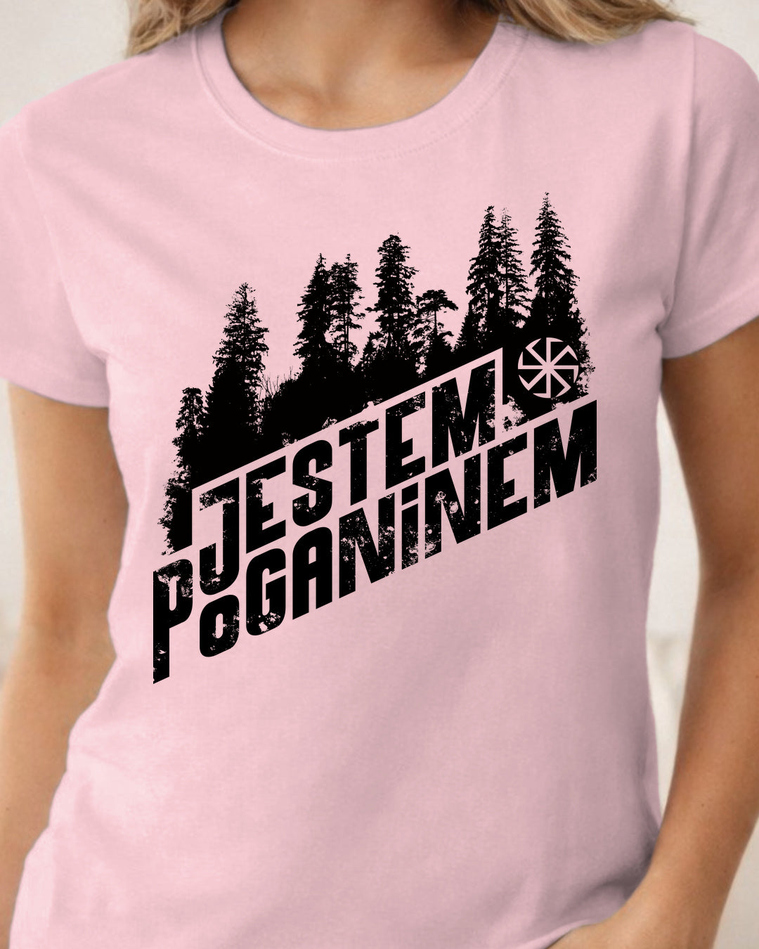 Jestem Poganinem — Różowy pudrowy (Premium)
