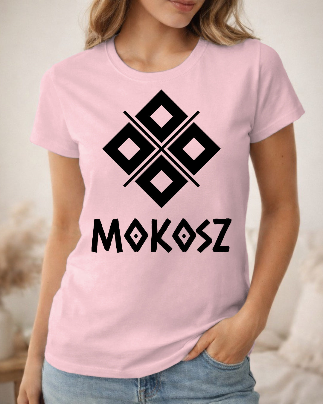 Mokosz Symbol — Różowy pudrowy (Premium)