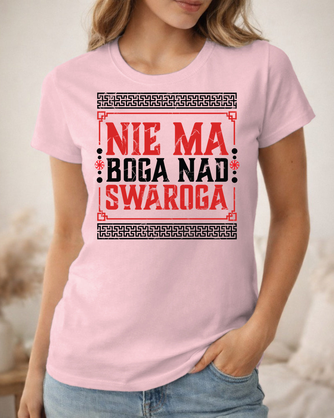 Nie Ma Boga Nad Swaroga — Różowy pudrowy (Premium)
