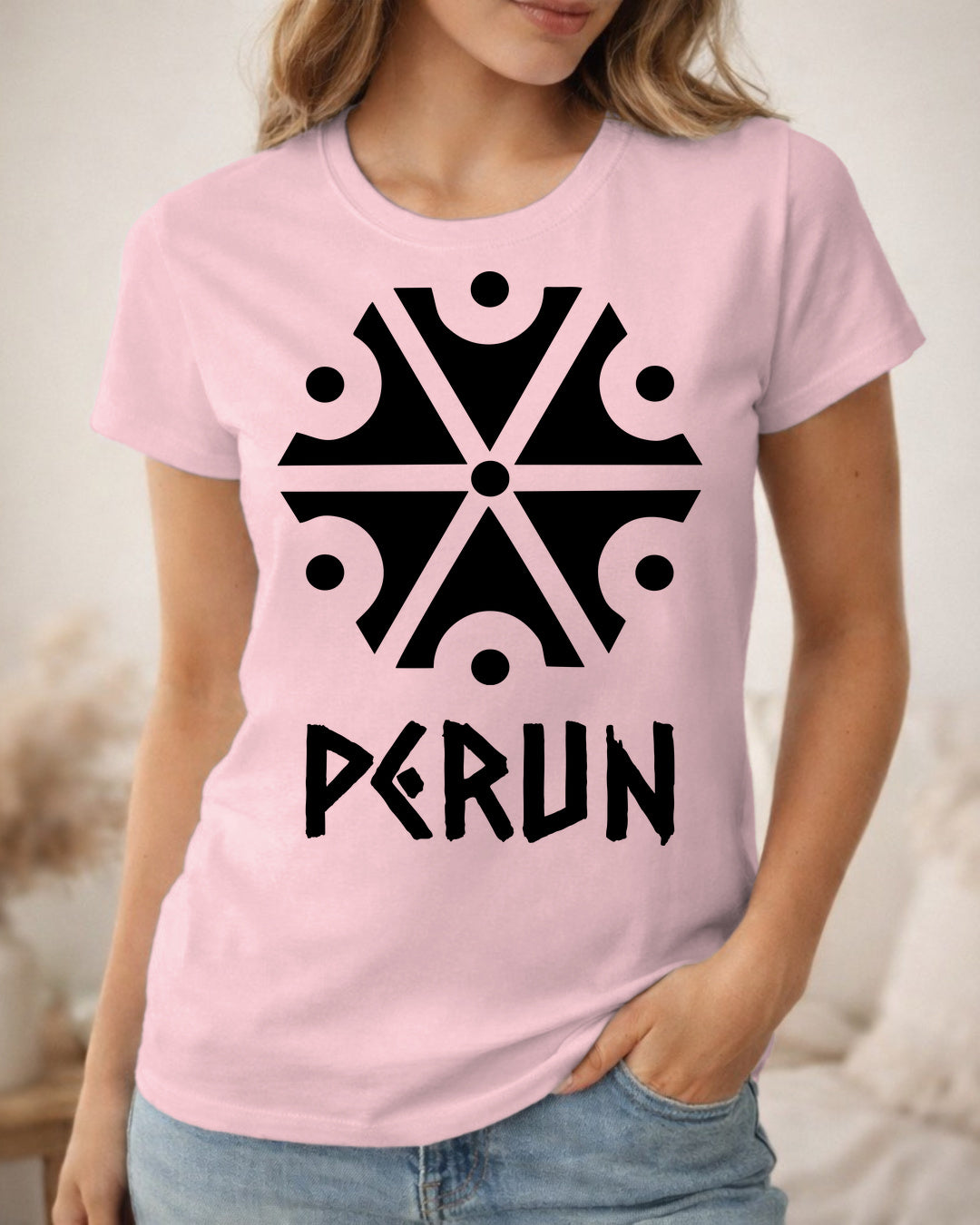 Perun Symbol — Różowy pudrowy (Premium)