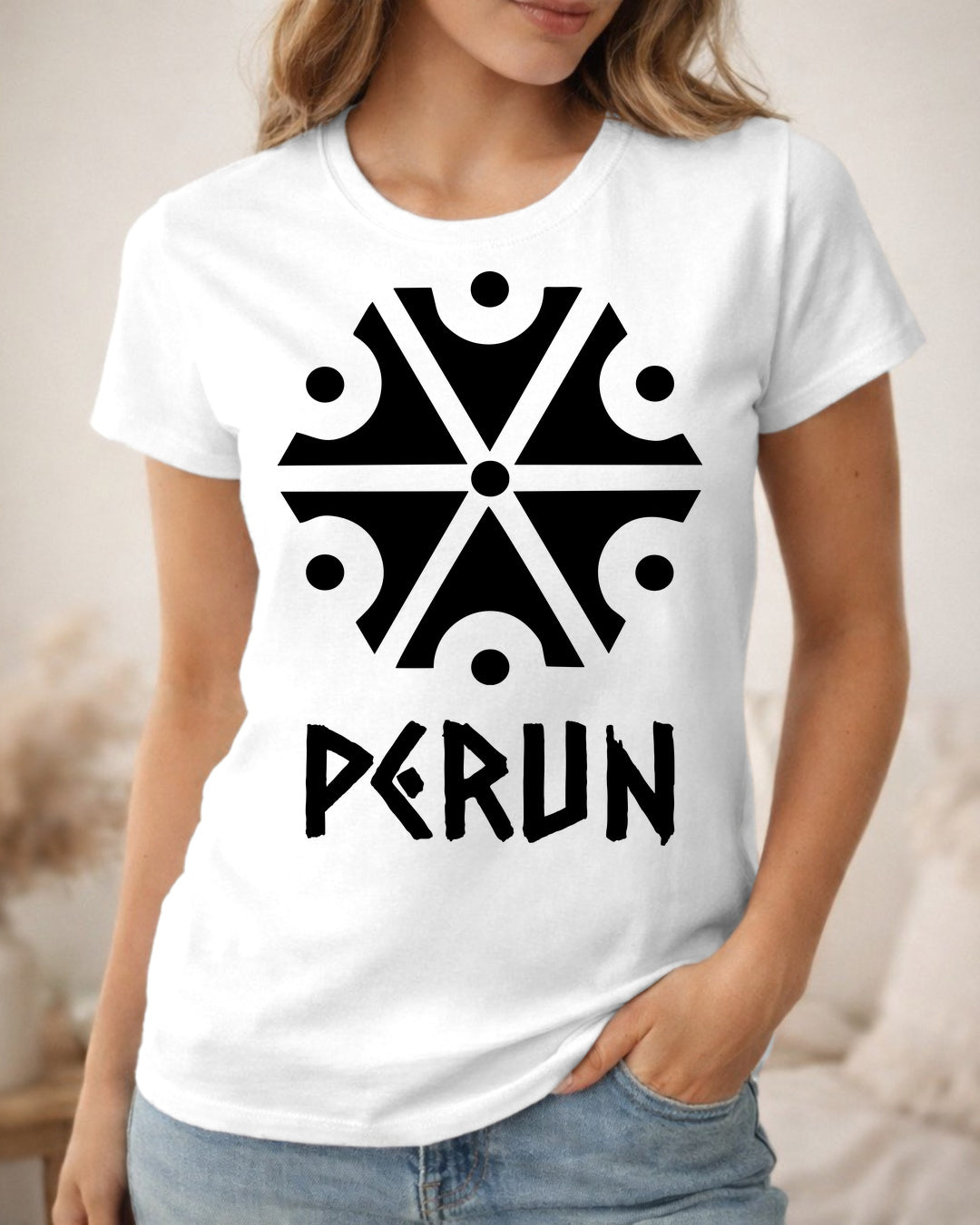 Perun Symbol — Biały (Premium)