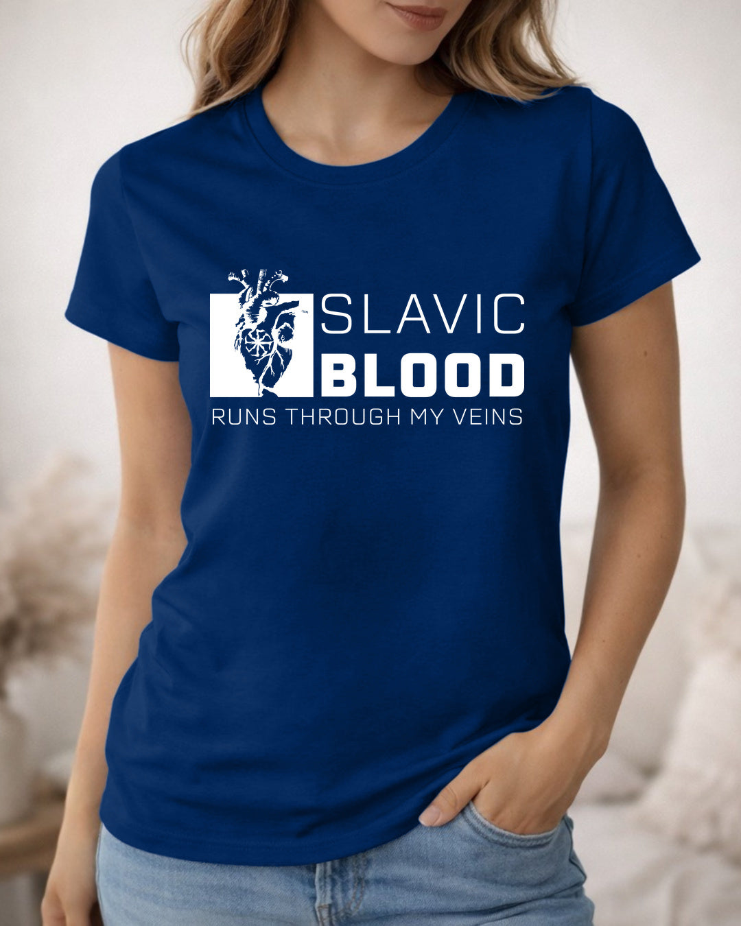 Slavic Blood Runs Through My Veins — Granatowy (Premium)
