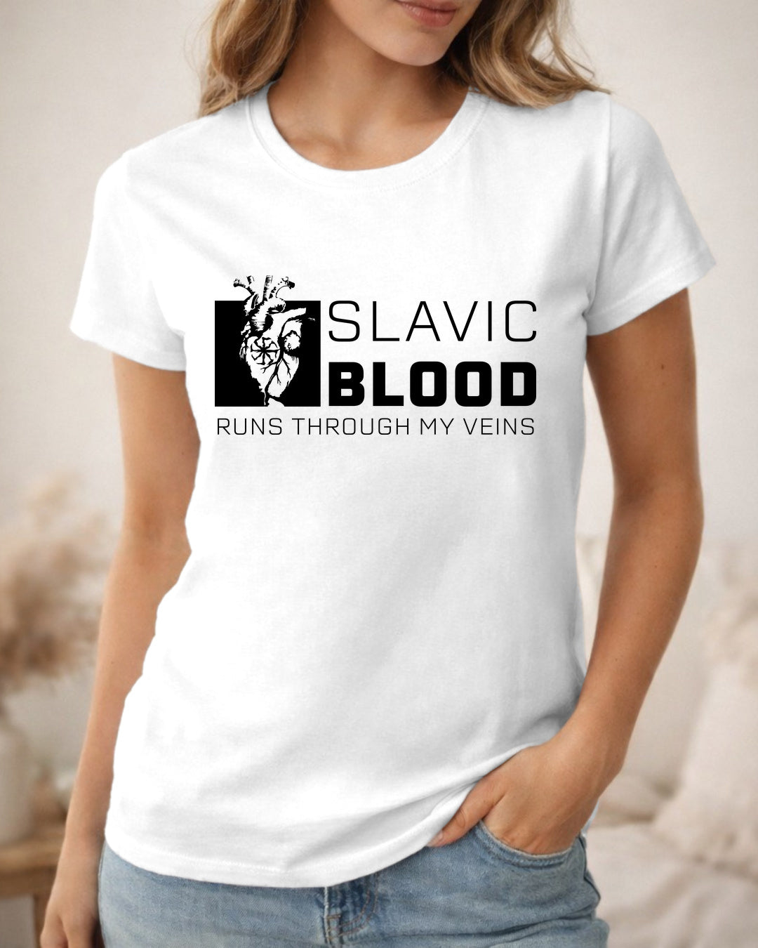 Slavic Blood Runs Through My Veins — Biały (Premium)