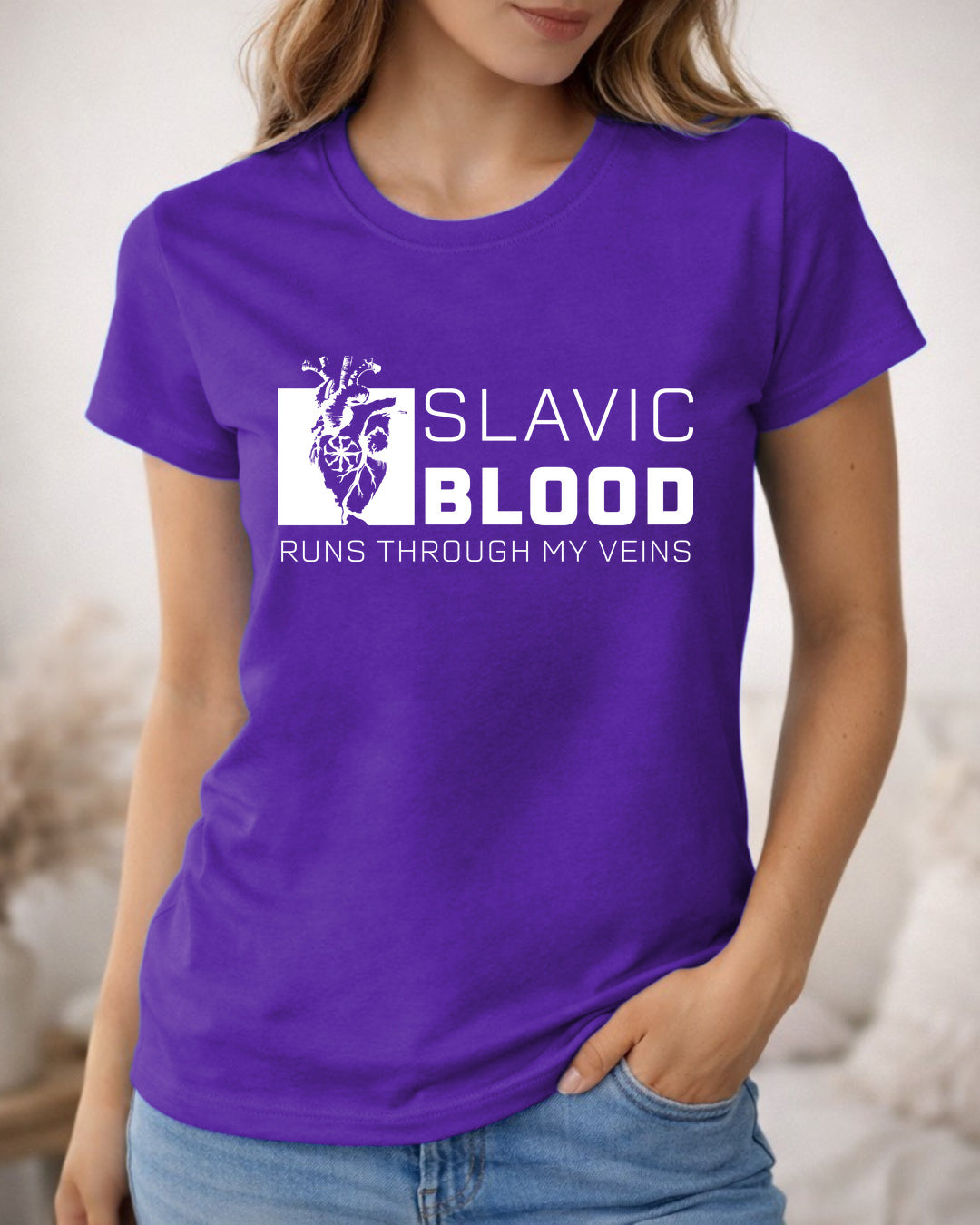Slavic Blood Runs Through My Veins — Fioletowy (Standard)