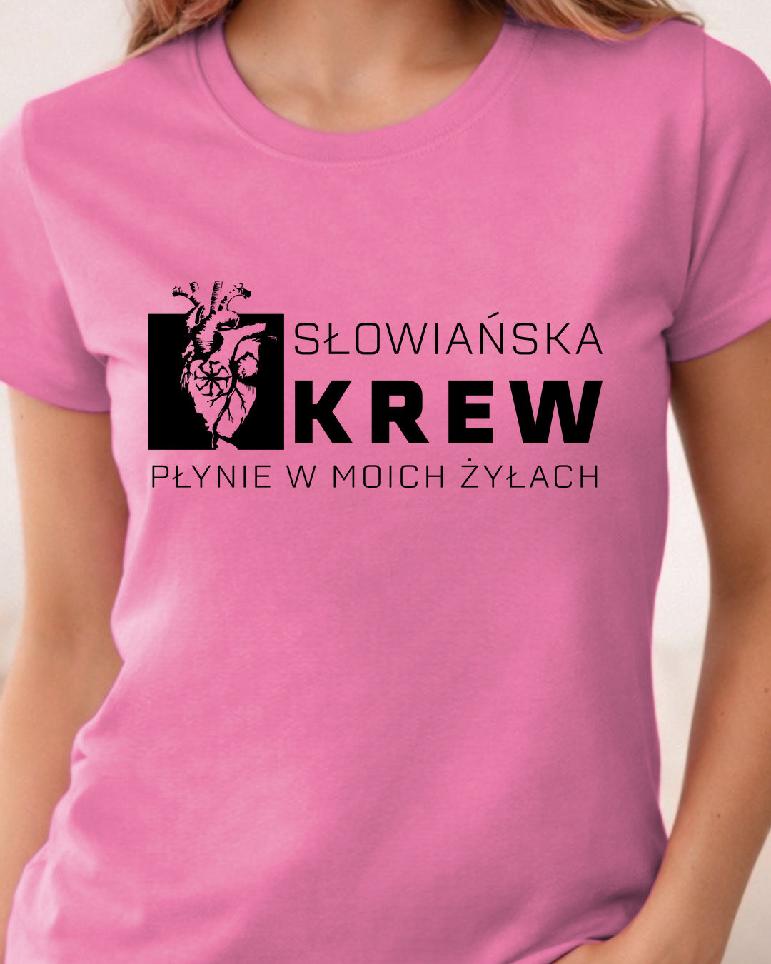 Słowiańska Krew Płynie w Moich Żyłach — Różowy azaliowy (Standard)