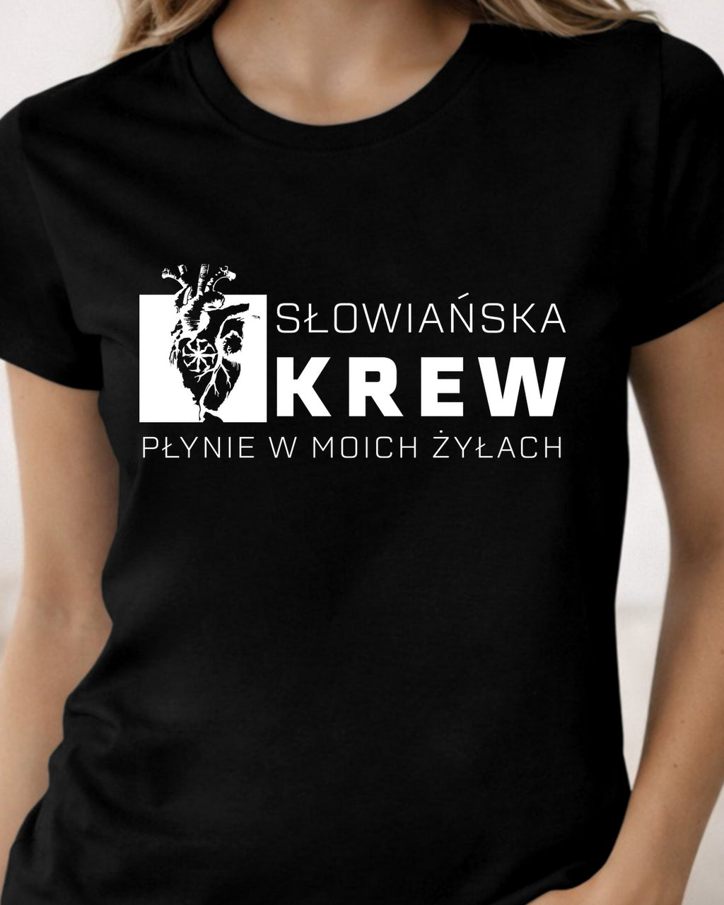 Słowiańska Krew Płynie w Moich Żyłach — Czarny (Standard)