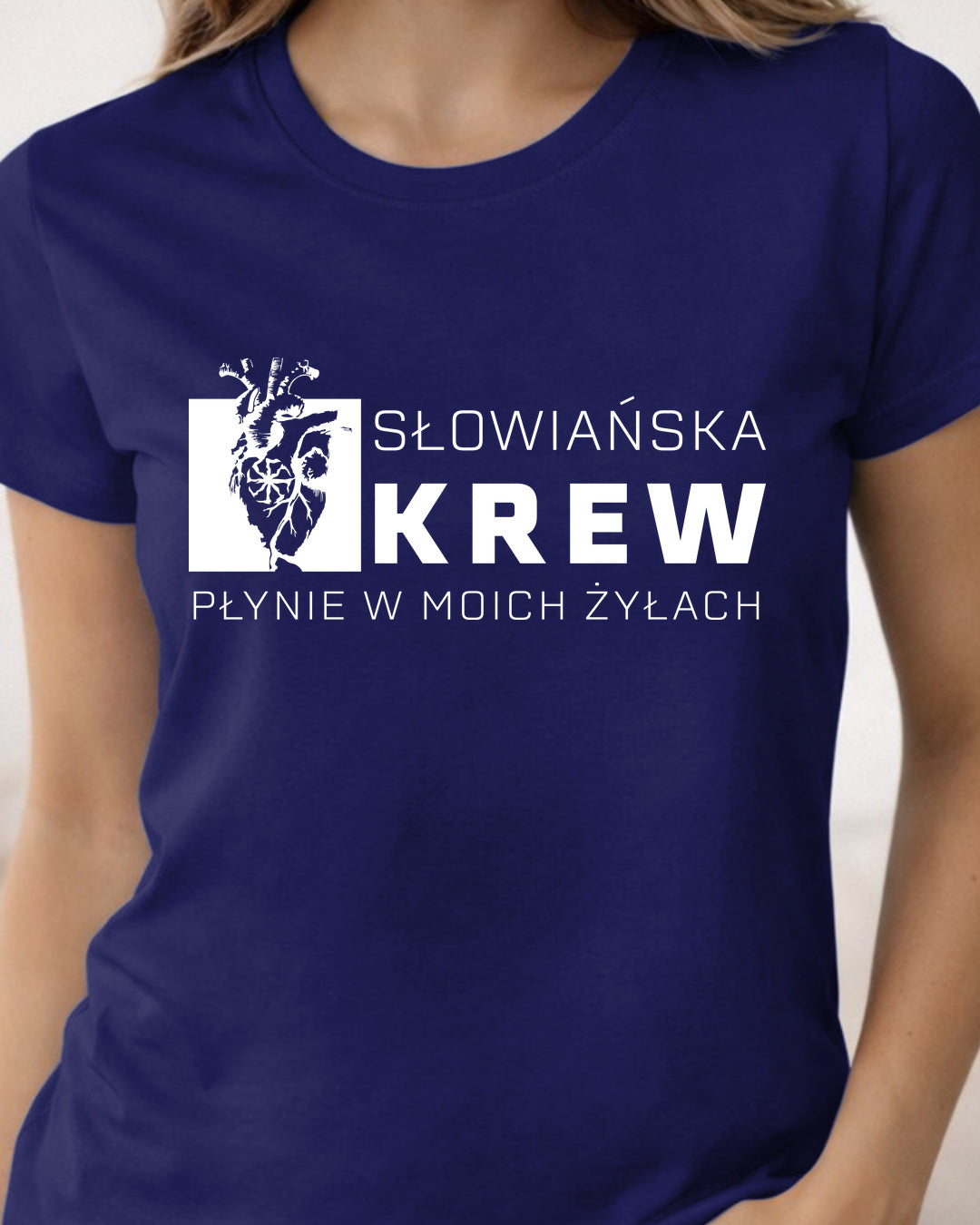 Słowiańska Krew Płynie w Moich Żyłach — Granatowy (Standard)