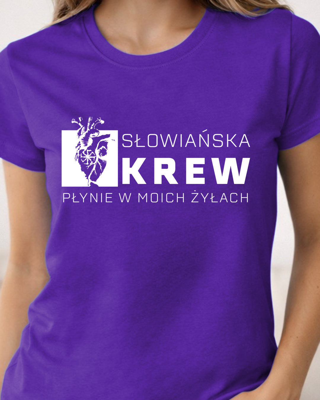 Słowiańska Krew Płynie w Moich Żyłach — Fioletowy (Standard)