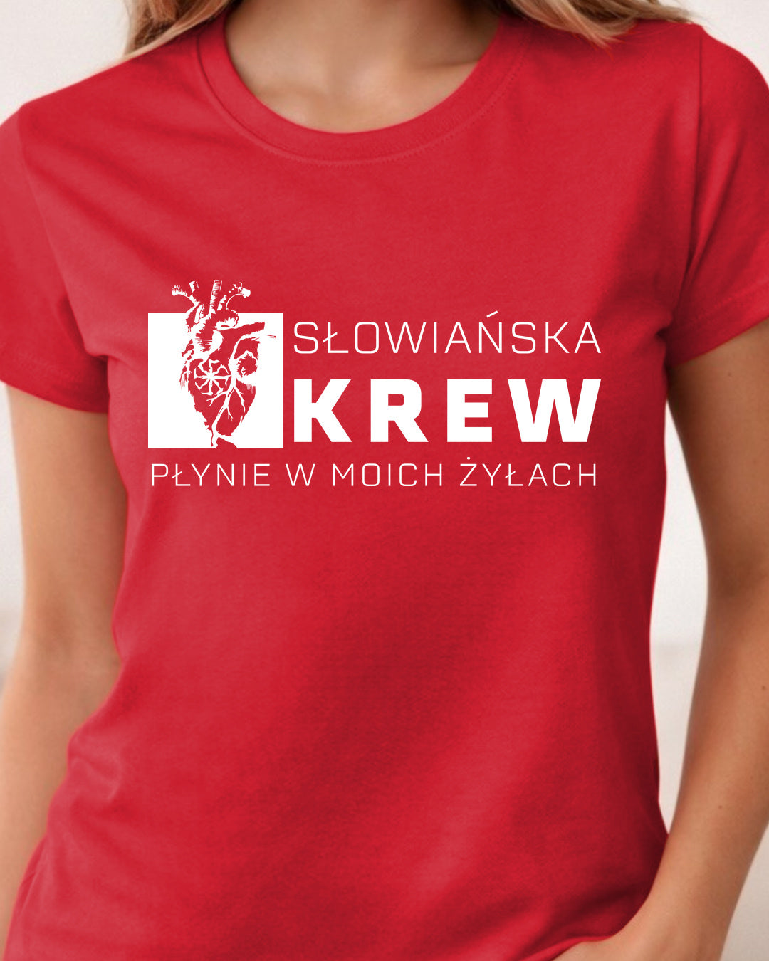 Słowiańska Krew Płynie w Moich Żyłach — Czerwony (Standard)