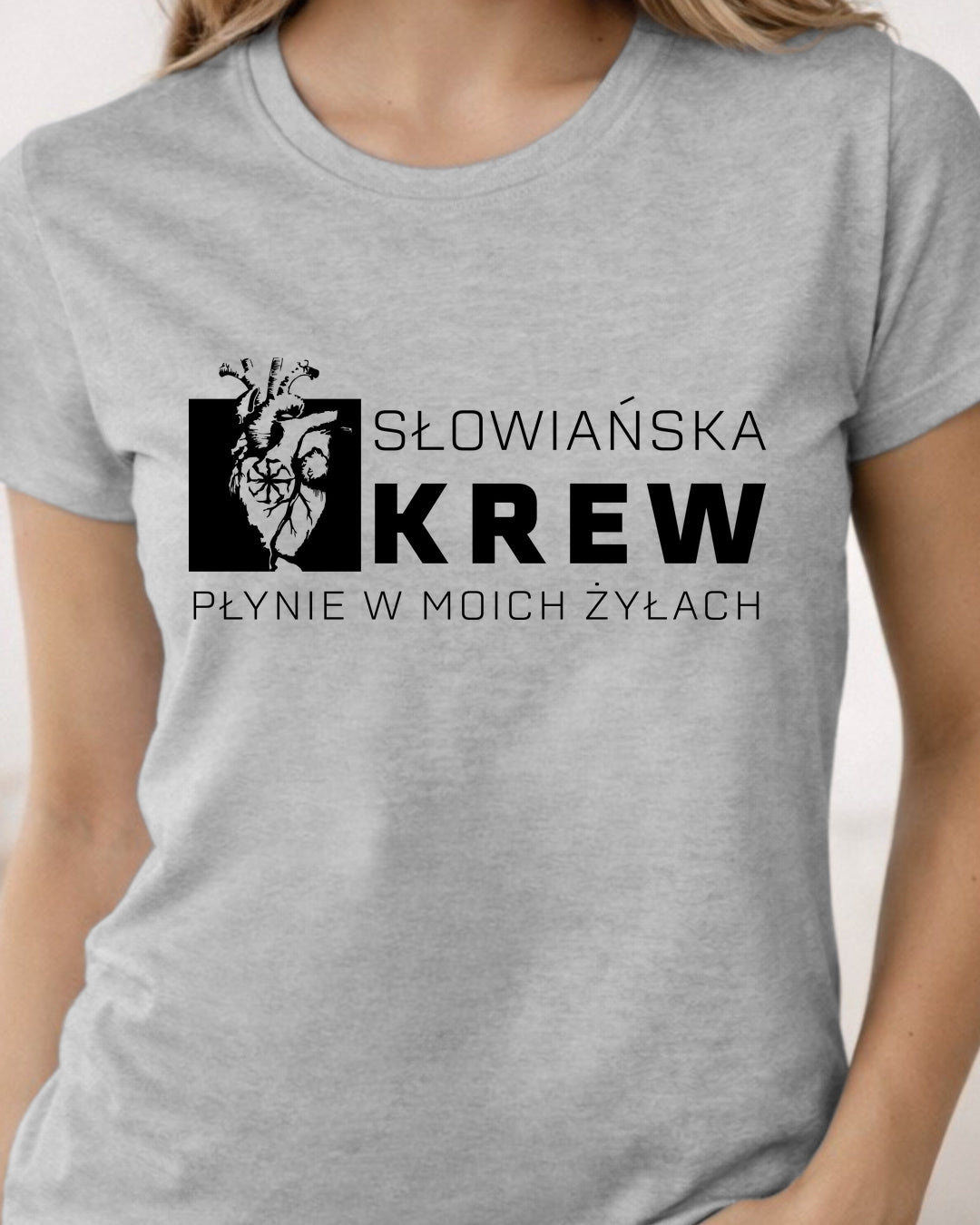 Słowiańska Krew Płynie w Moich Żyłach — Szary (Standard)
