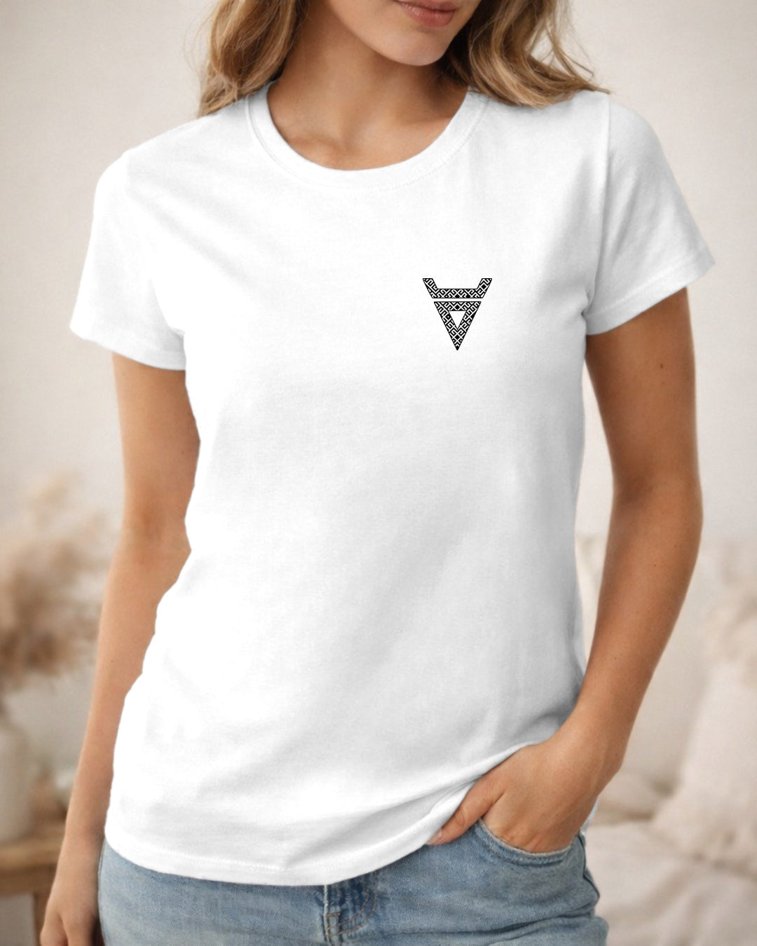 Weles Symbol Ornament II — Biały (Standard)