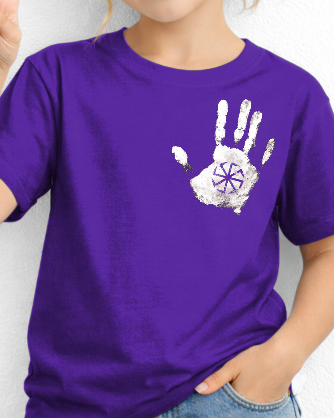 Kołowrót Dłoń — Fioletowy