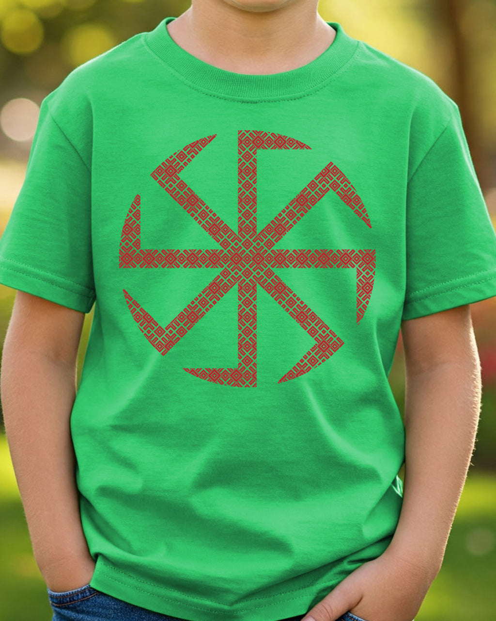 Kołowrót Ornament — Zielony irlandzki
