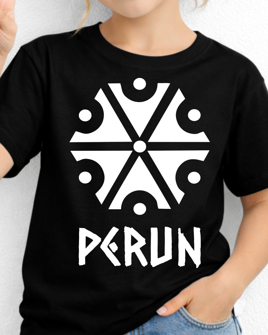 Perun Symbol — Czarny