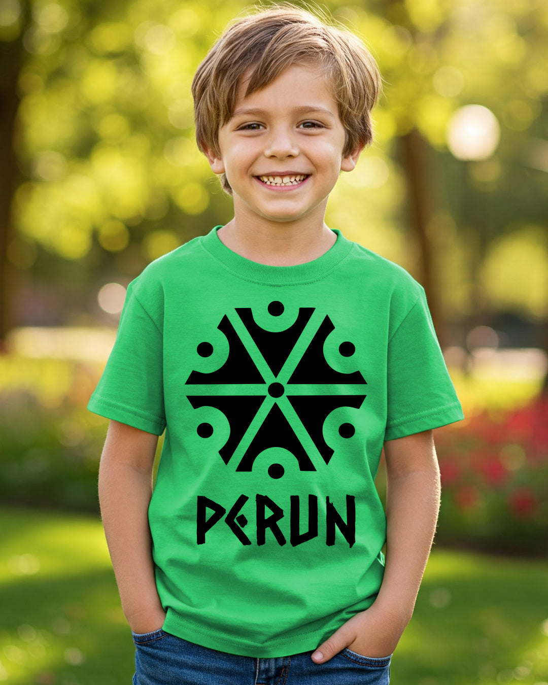 Perun Symbol — Zielony irlandzki