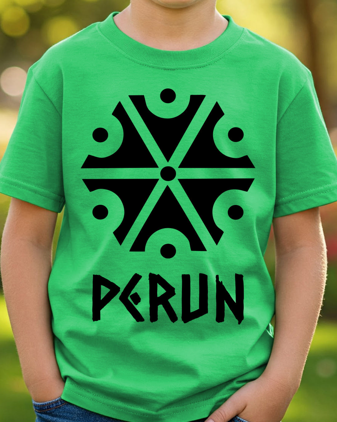 Perun Symbol — Zielony irlandzki