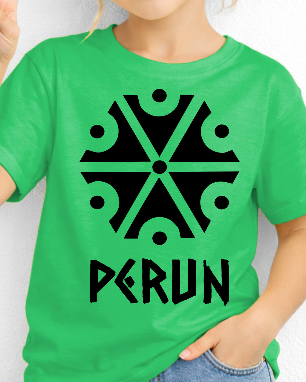 Perun Symbol — Zielony irlandzki