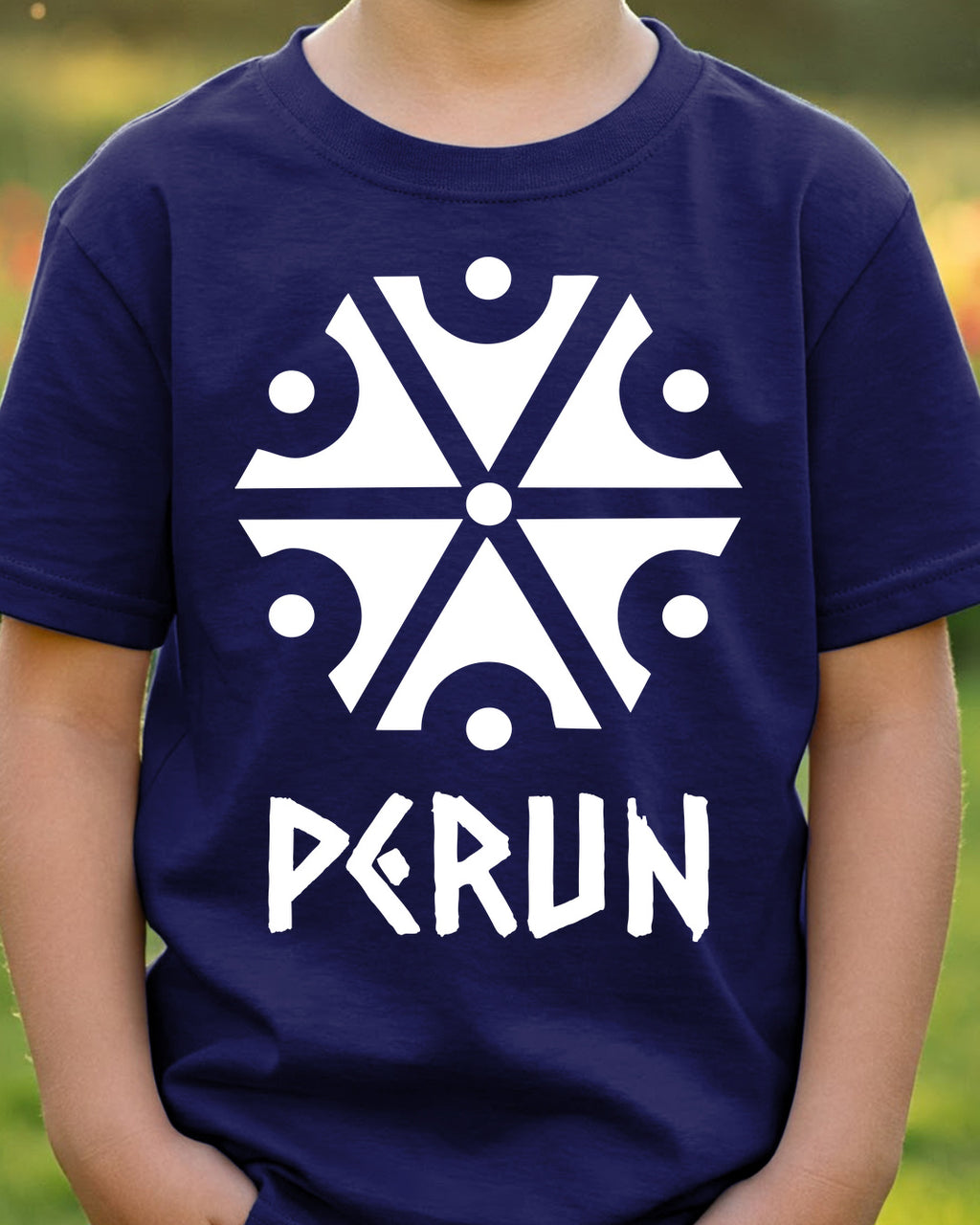 Perun Symbol — Granatowy