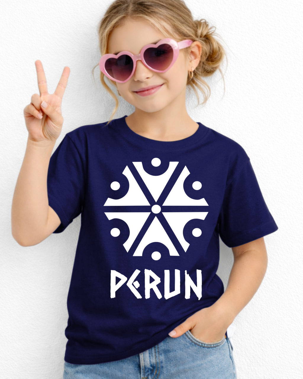 Perun Symbol — Granatowy