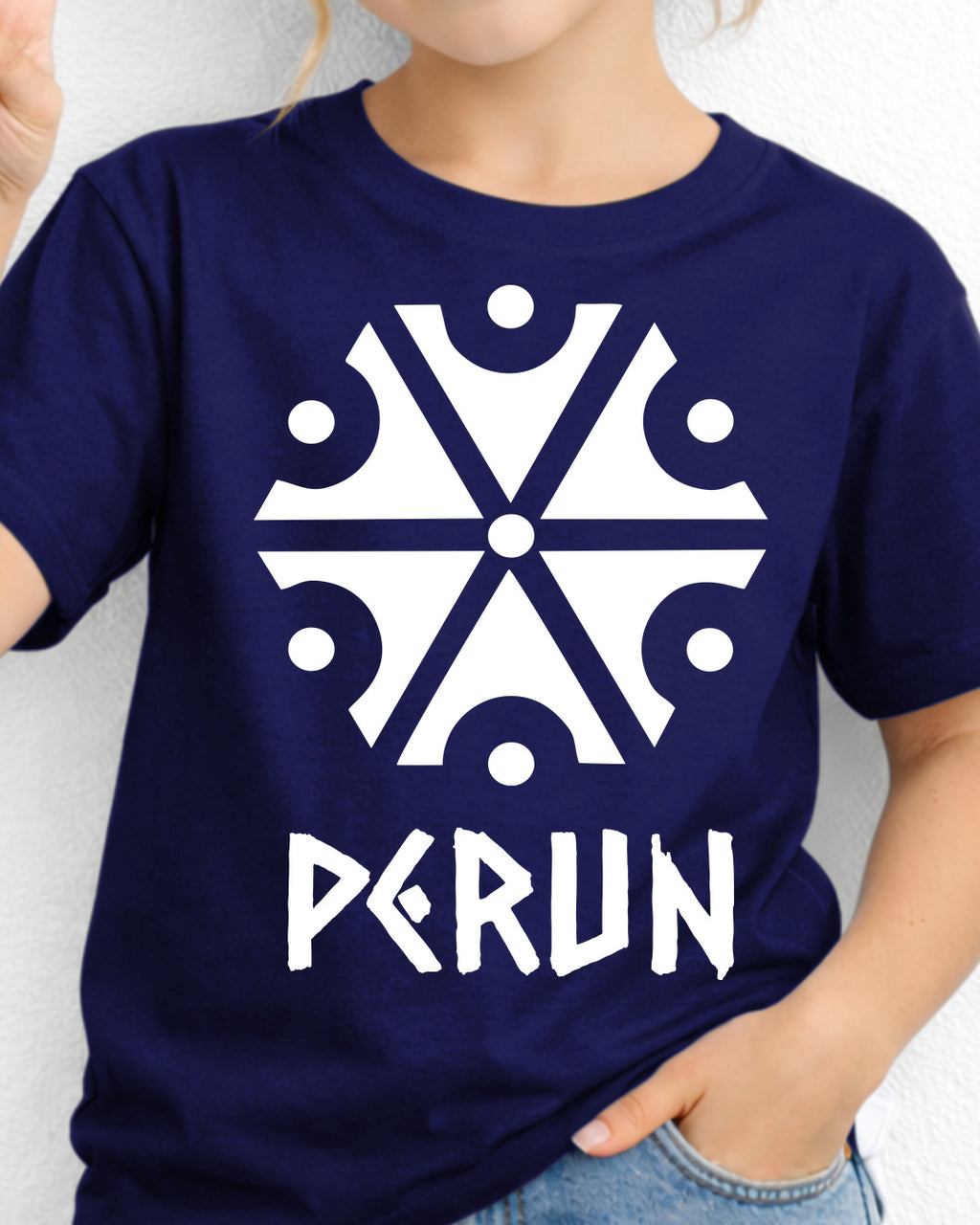 Perun Symbol — Granatowy