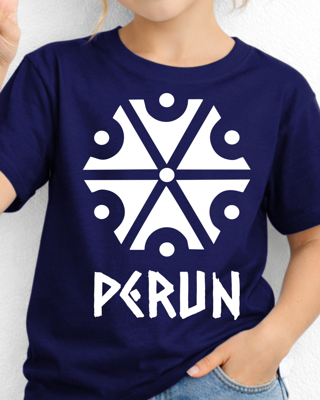 Perun Symbol — Granatowy