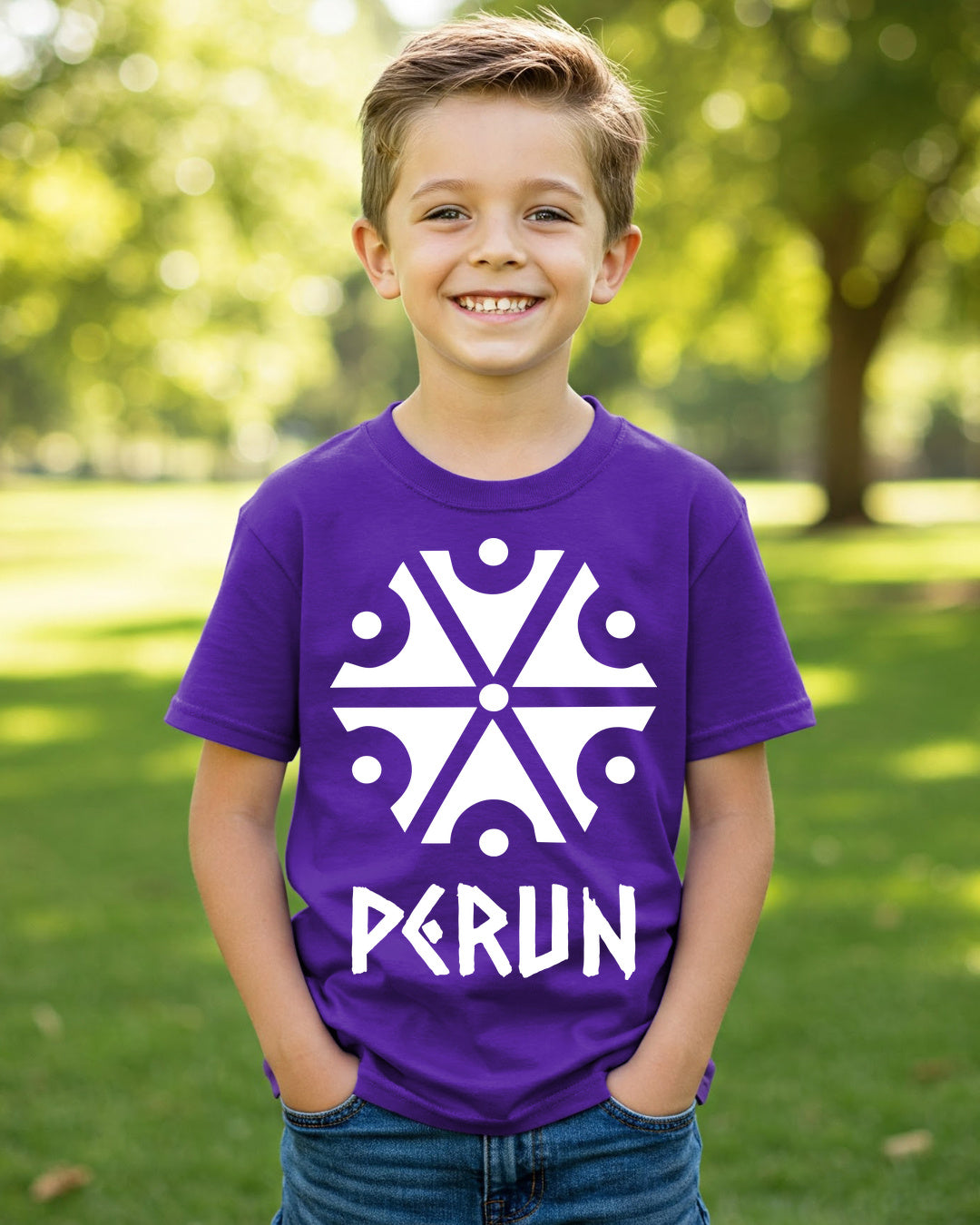 Perun Symbol — Fioletowy
