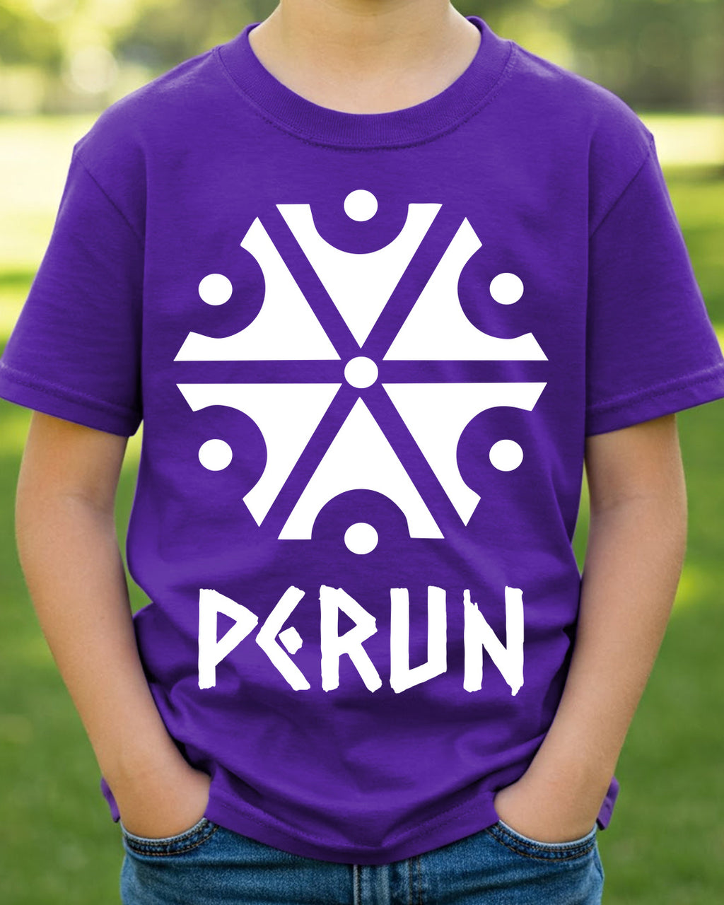 Perun Symbol — Fioletowy