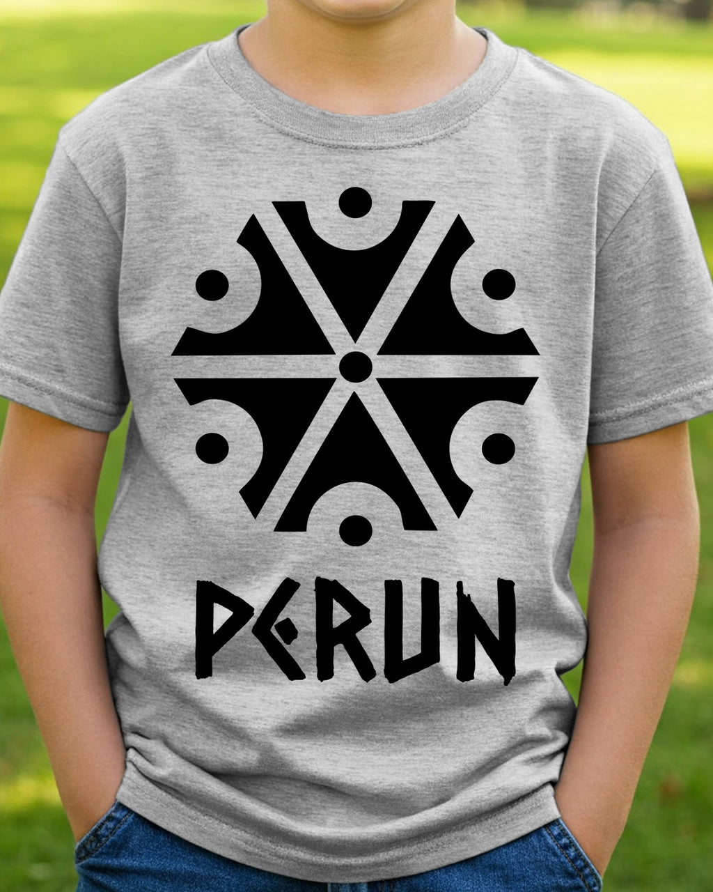 Perun Symbol — Szary