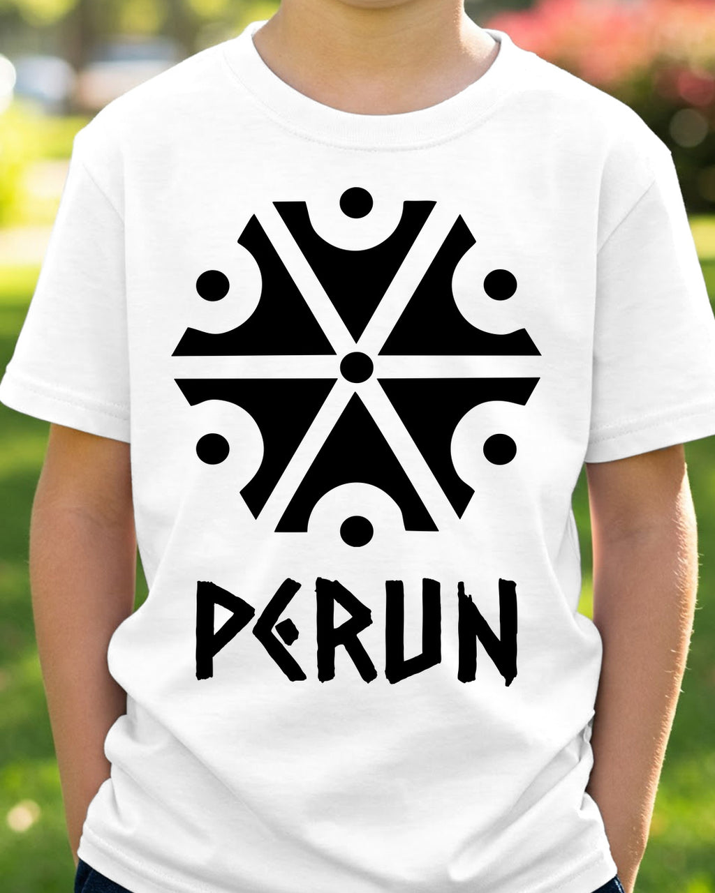 Perun Symbol — Biały