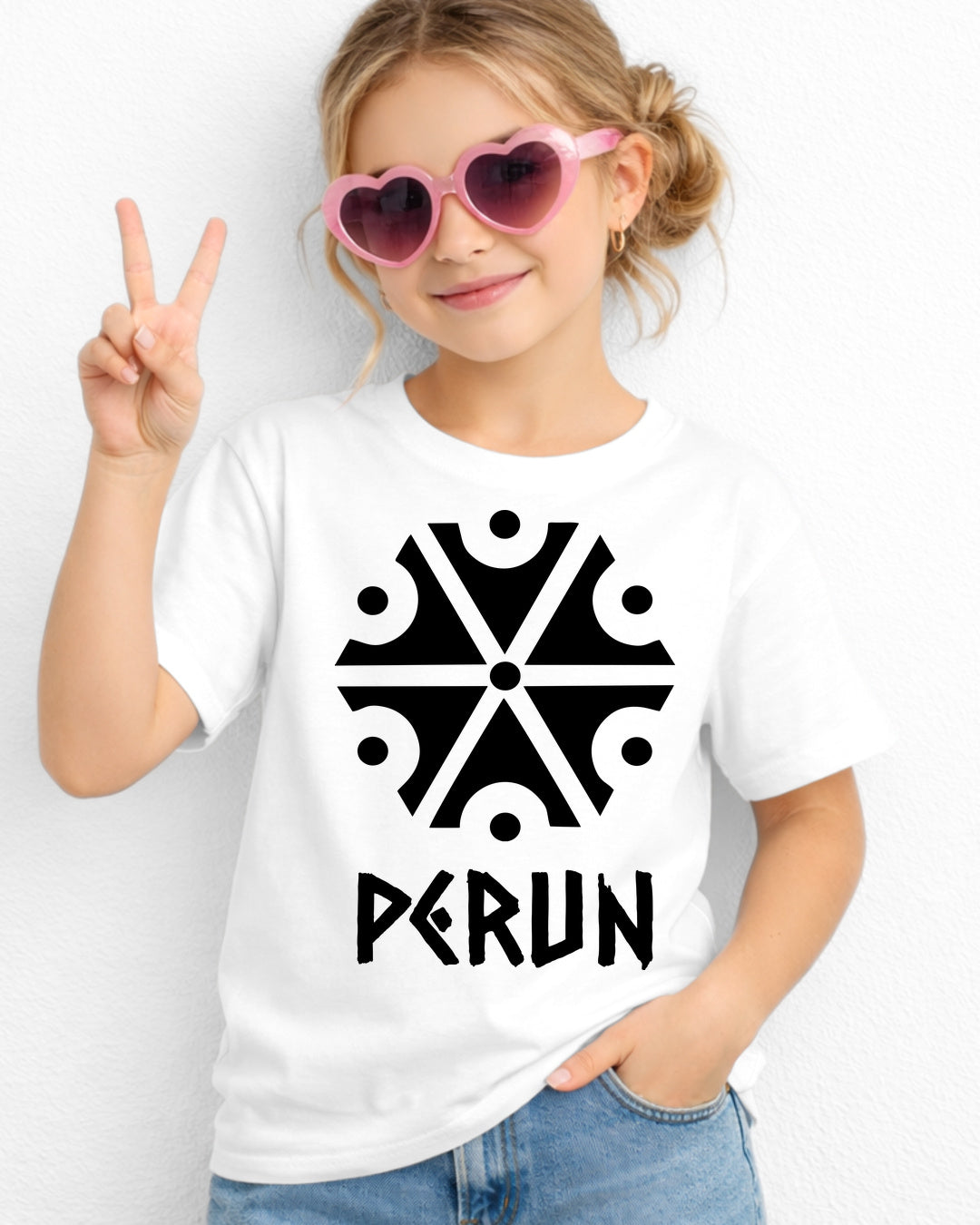 Perun Symbol — Biały