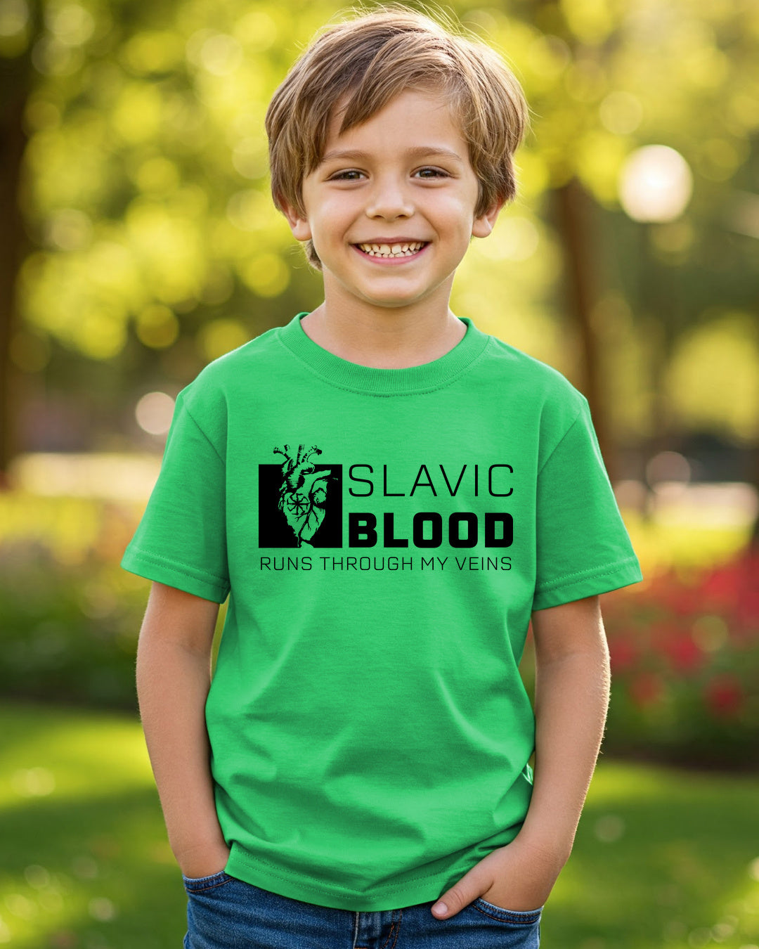 Slavic Blood Runs Through My Veins — Zielony irlandzki