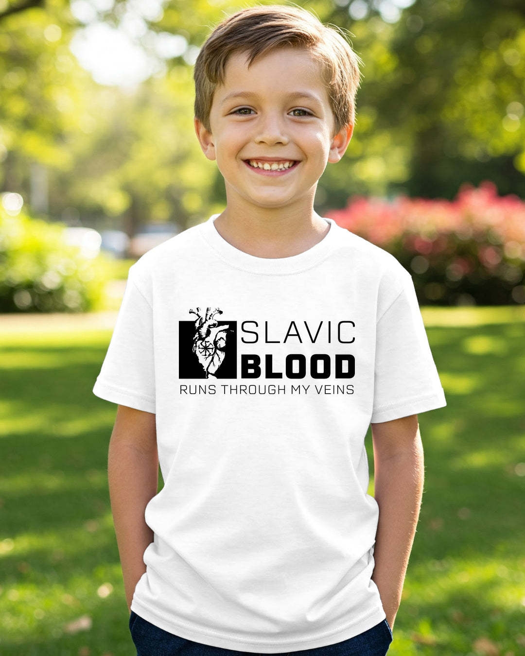 Slavic Blood Runs Through My Veins — Biały