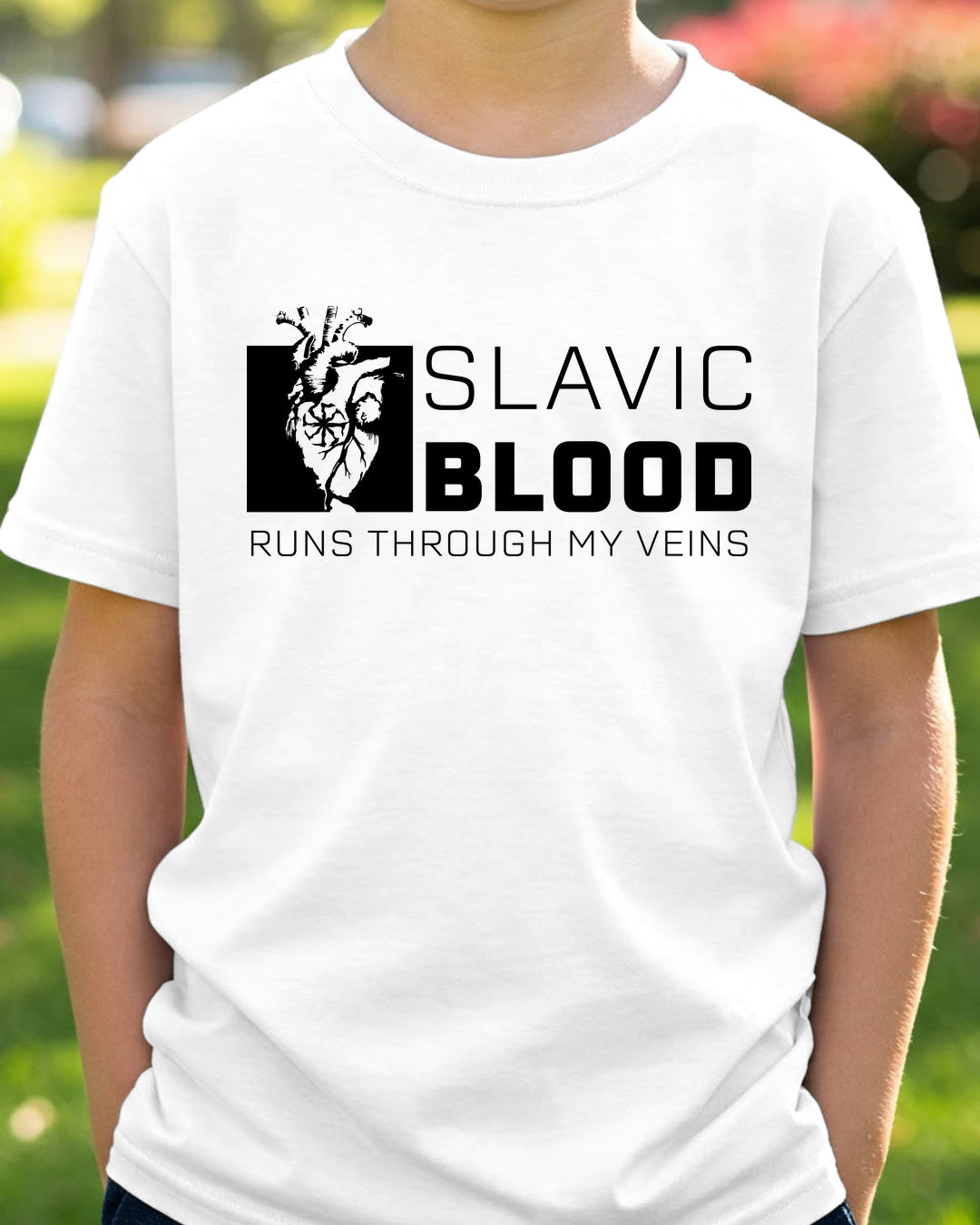 Slavic Blood Runs Through My Veins — Biały