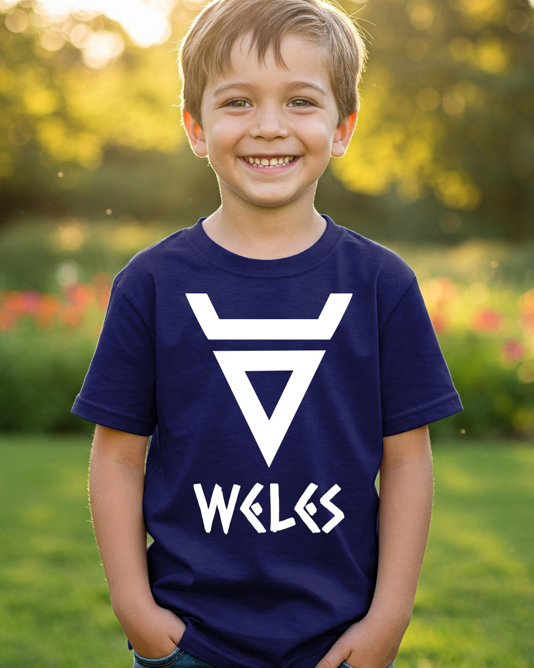 Weles Symbol — Granatowy