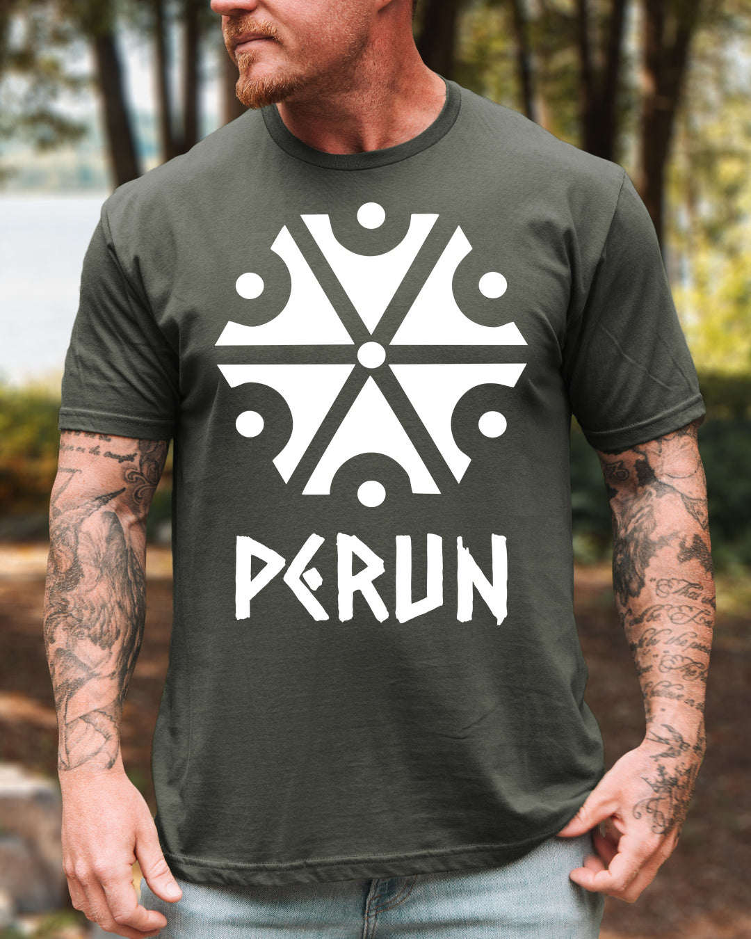 Perun Symbol — Khaki (Standard)