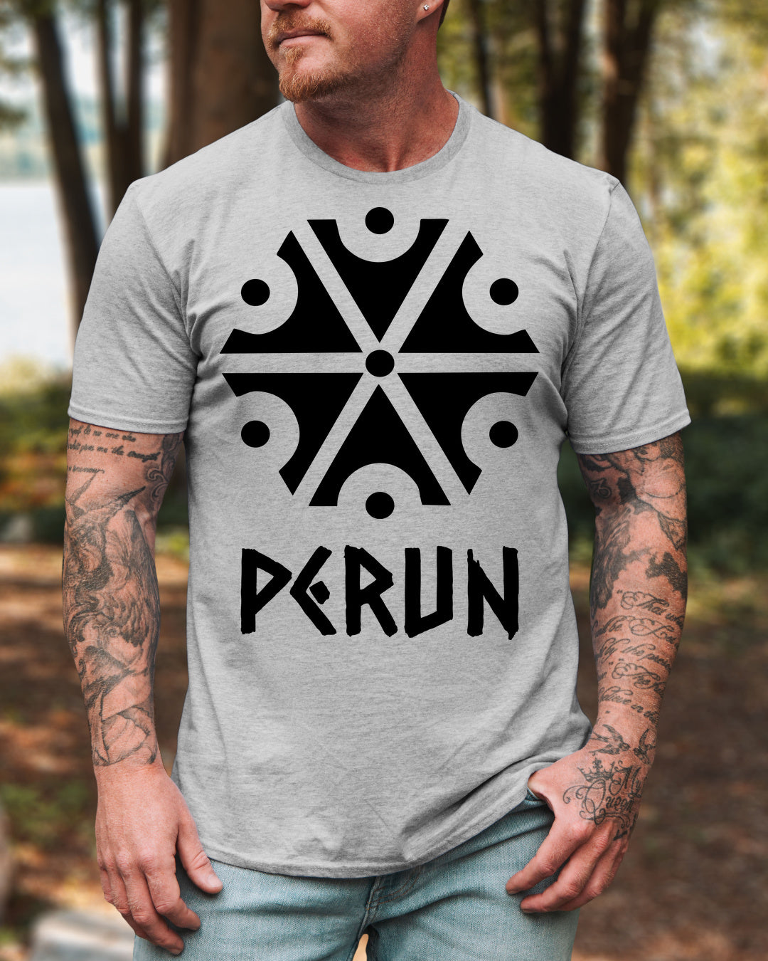 Perun Symbol — Szary (Standard)