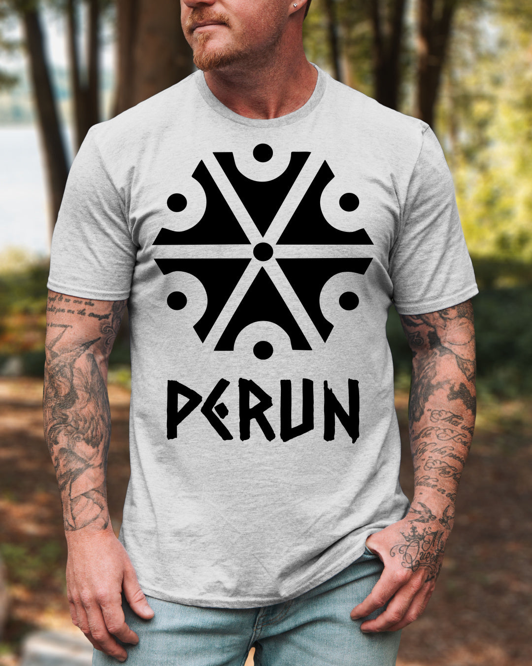Perun Symbol — Szary (Premium)