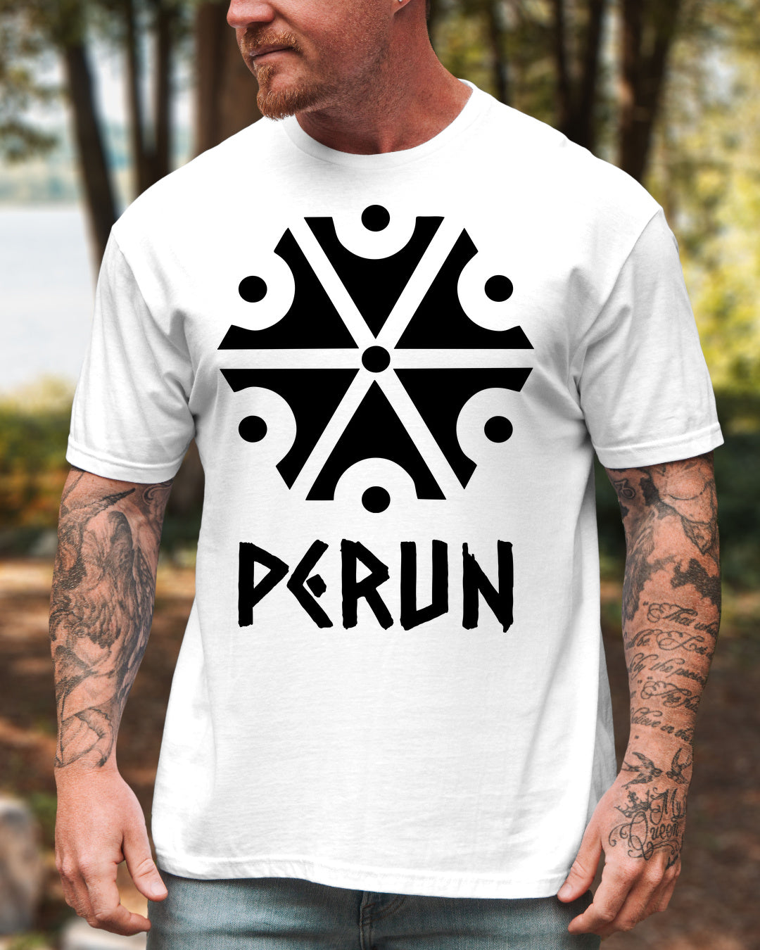 Perun Symbol — Biały (Premium)