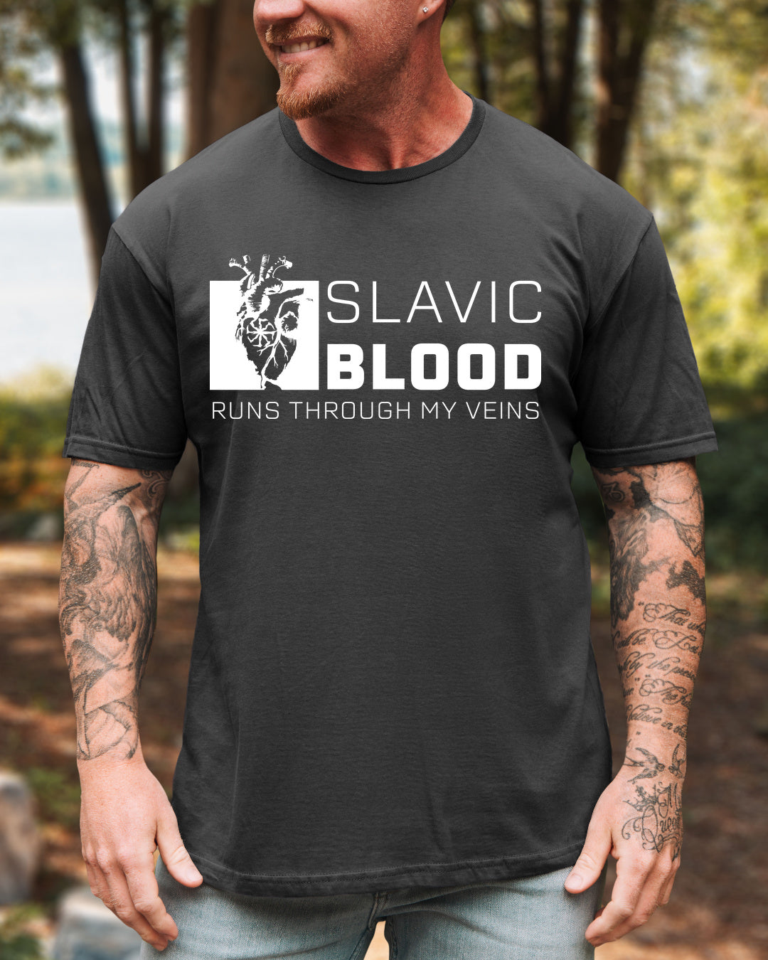 Slavic Blood Runs Through My Veins — Grafitowy (Premium)
