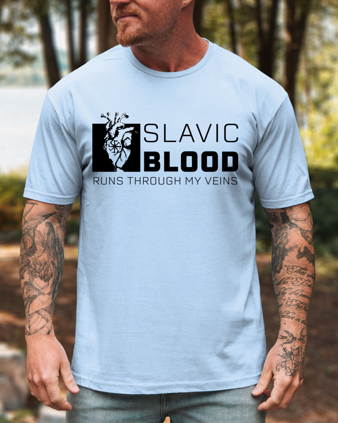 Slavic Blood Runs Through My Veins — Błękitny (Premium)