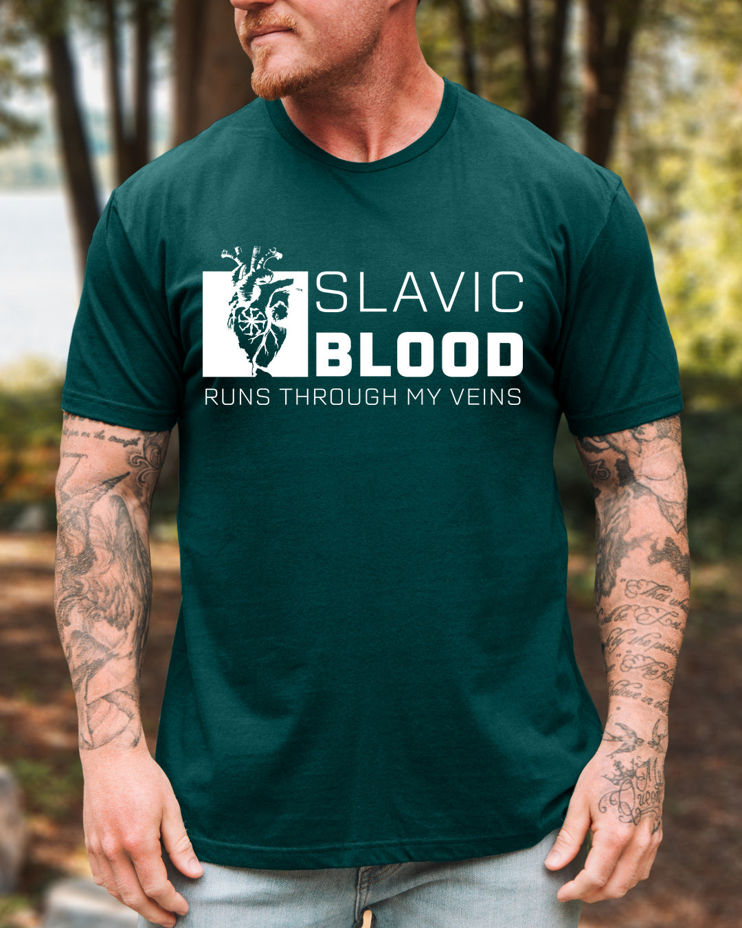 Slavic Blood Runs Through My Veins — Zielony szmaragdowy (Premium)