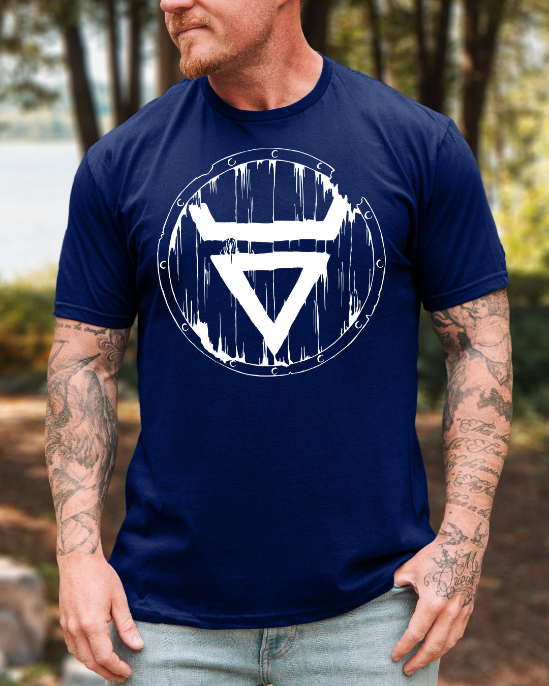 Symbol Welesa Tarcza — Granatowy (Premium)