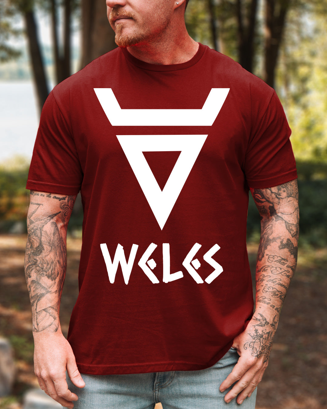 Weles Symbol — Bordowy (Premium)