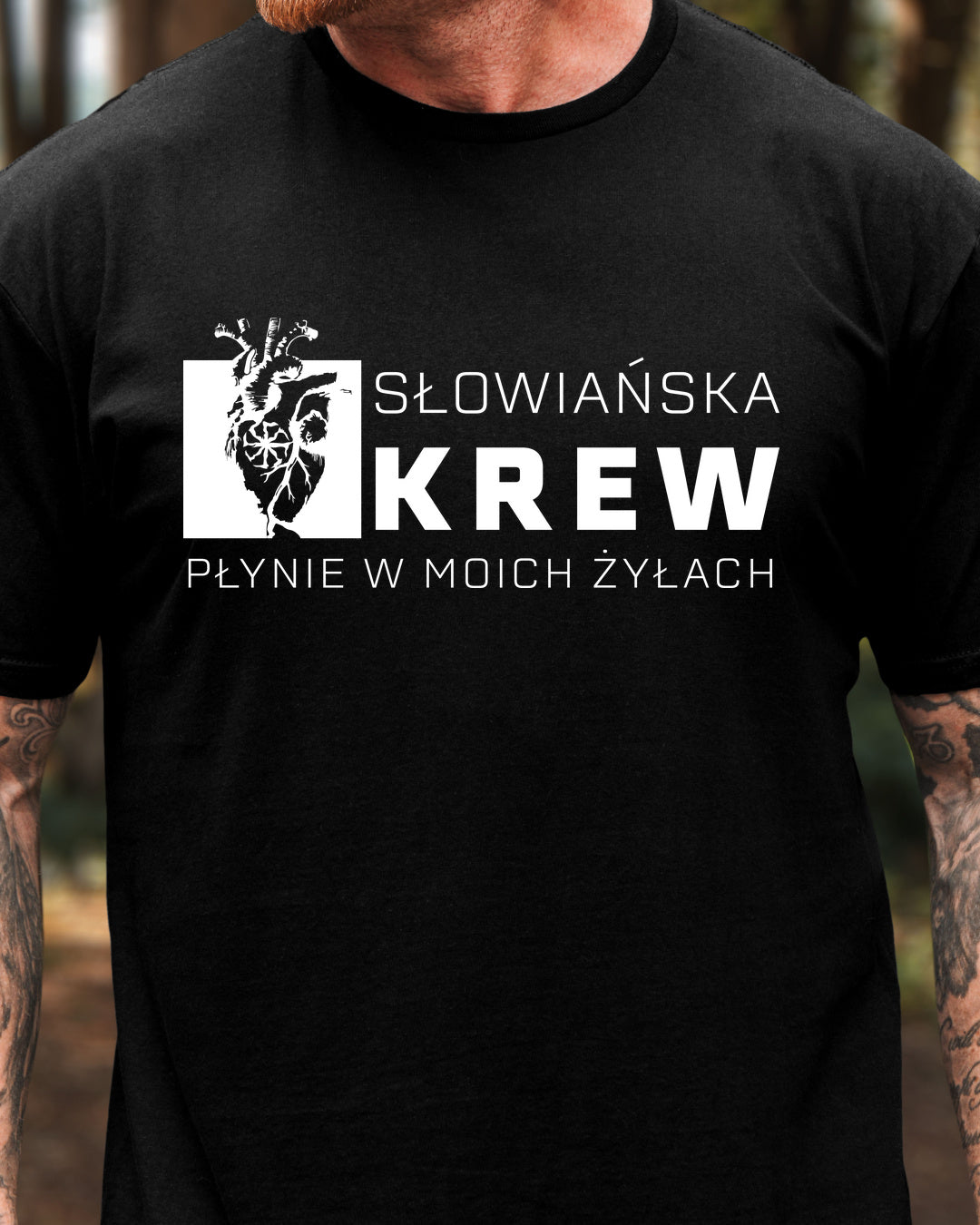 Słowiańska Krew Płynie w Moich Żyłach — Czarny (Standard)