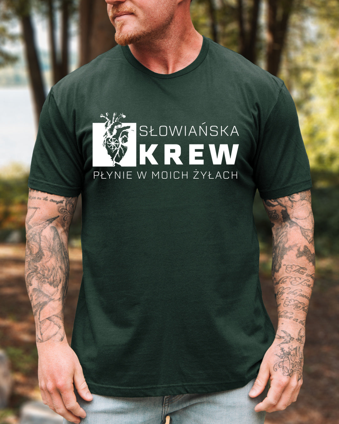 Słowiańska Krew Płynie w Moich Żyłach — Zielony leśny (Standard)
